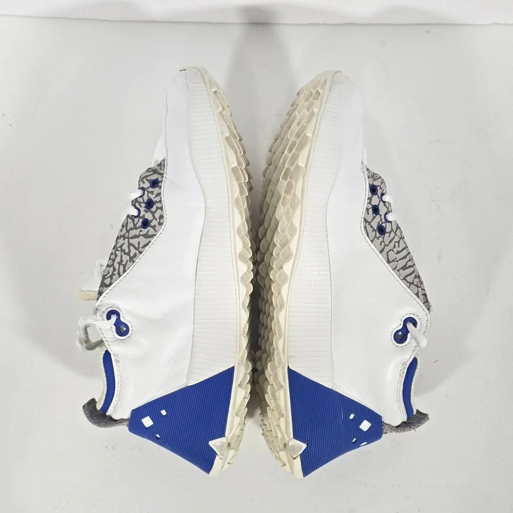 Jordan ADG 2 Golf Shoes Mens 7 White Royal Blue Elephant Print CT0531-101